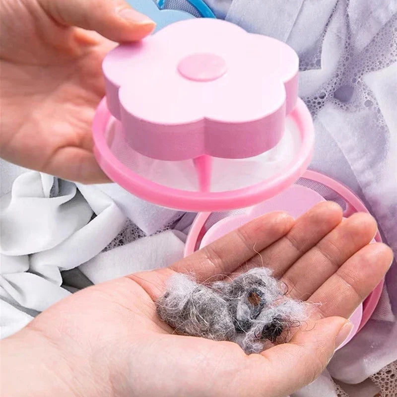 Washing Machine Hair Lint Filter Floating Pet Fur Lint Hair Removal Catcher Reusable Mesh Dirty Collection Pouch Cleaning Balls Lootquake LLC