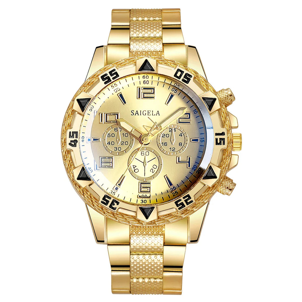 Men Business Watches Fashion Stainless Steel Band Male's Quartz Watch Lootquake LLC