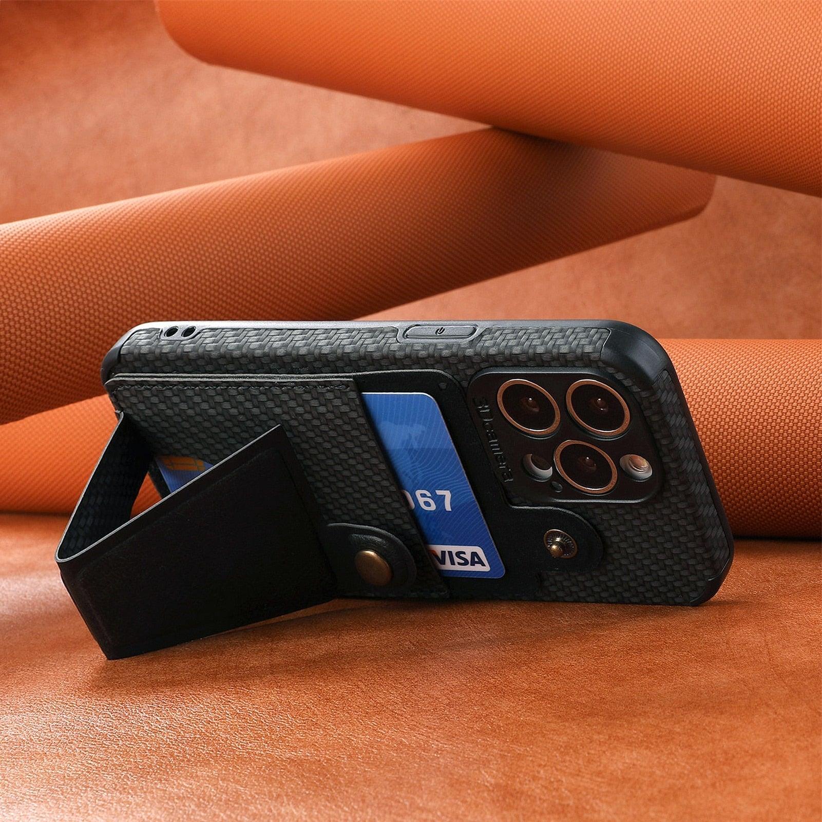 Men Green Wallet Flip Card Holder Phone Case For Iphone 13 12 Mini 14 11 Pro Xs Max Xr X Luxurious Leather Cover Mobile Phone Case With Card Compartment And Kickstand Elegant Iphone Magnetic Case Stevvex