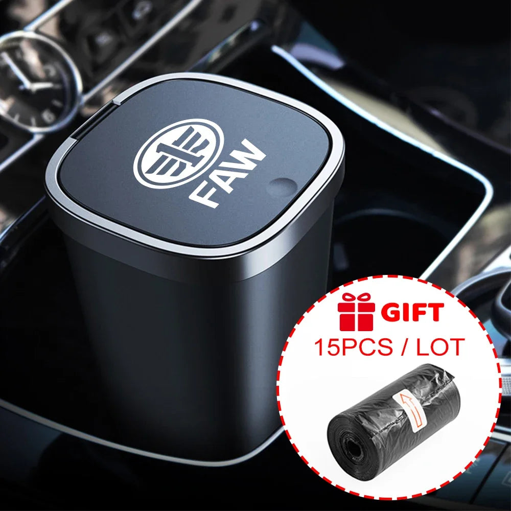 Car Trash Bin Garbage Can For FAW V5 X80 B50 Besturn X40 T77 V2 Vita F5 V70 D60 J6 F1 V80 B70 R7 N5 N7 B30 T33 Auto Accessories Lootquake LLC