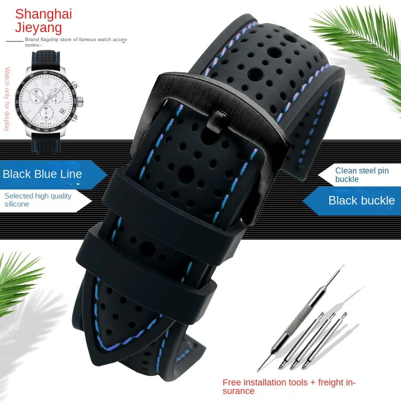Motorola Moto Silicone Sport Watch Band, Breathable Rubber Strap