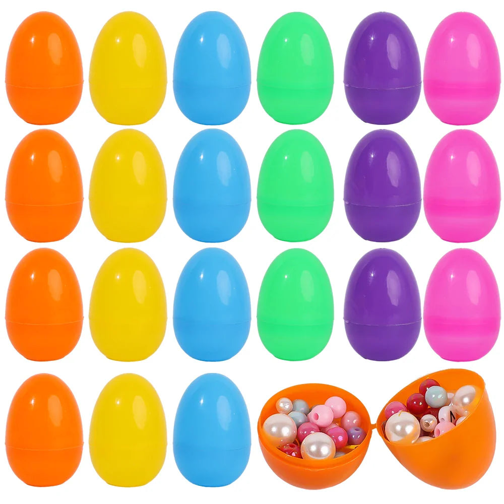 20/10PCS Colorful Easter Eggs Fillable Plastic Eggs Creative Easter Gift Box Children's Toys Wedding Birthday Party Decoration Lootquake LLC