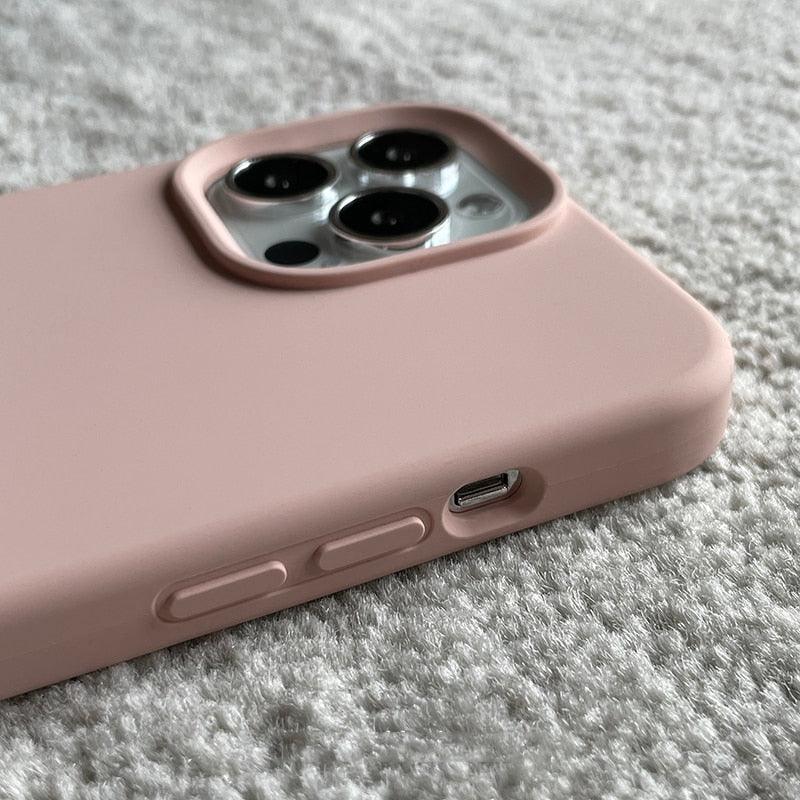 Classic Candy Color Silicone Case For iphone 13 12 Mini 14 13 Pro Max Camera Lens Protective Bumper Cover For iPhone 14 12 Pro Soft Flexible Silicone Slim Fit Case For Iphone Stevvex