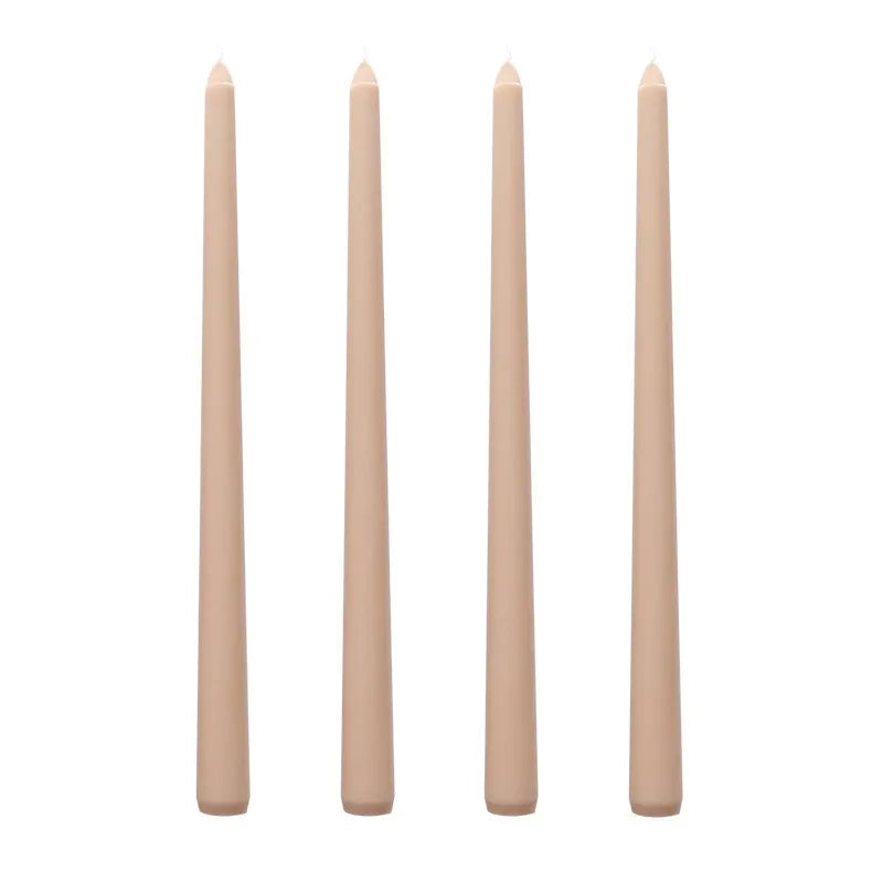 30CM Taper Candle 4 Pack - Home Interior Long Burning Dripless and Smokeless Candles Unscented - Valentines Candles for Home Lootquake LLC