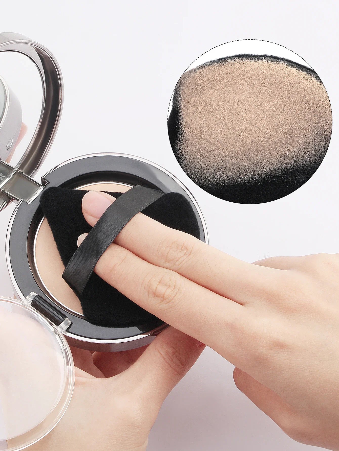 Wholesale 10/ 12 Pcs Triangle Powder Puff Wet Dry Use For Loose Powder Liquid Cosmetic Soft Plush Powder Puff Makeup Foundation Lootquake LLC