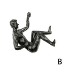 2024 Christmas Modern Simplicity Athlete Resin Sculpture Creative Climbing Man Wall Sculptures Hand-Finished For Wall Art Statue Lootquake LLC
