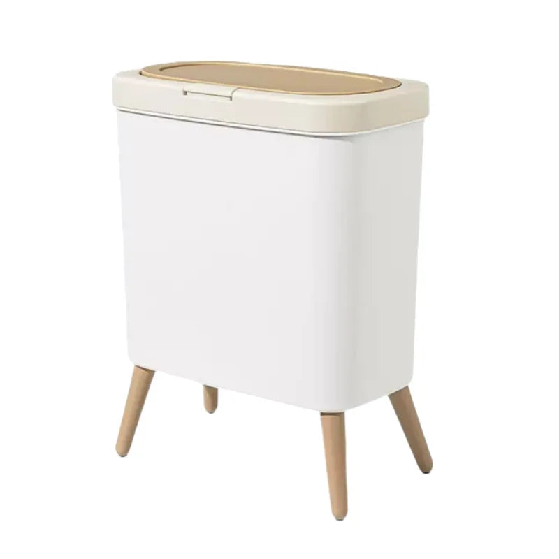 Kitchen Bathroom Living Room Office Bedroom Household Trash Can Small Medium Large Size Waste Bin with Lid Lootquake LLC