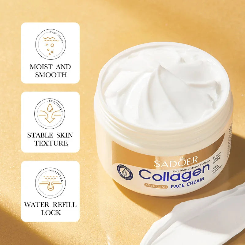 SADOER Collagen Firming Face Cream sknicare Moisturizing Hydrating Face Creams Faical Cream Beauty Face Skin Care Products Lootquake LLC