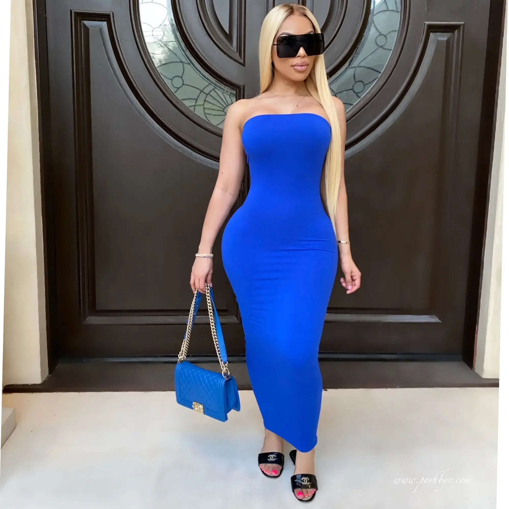 Sexy Chest Wrap Beach Dress | Sleeveless Maxi Summer Dress -femstylo