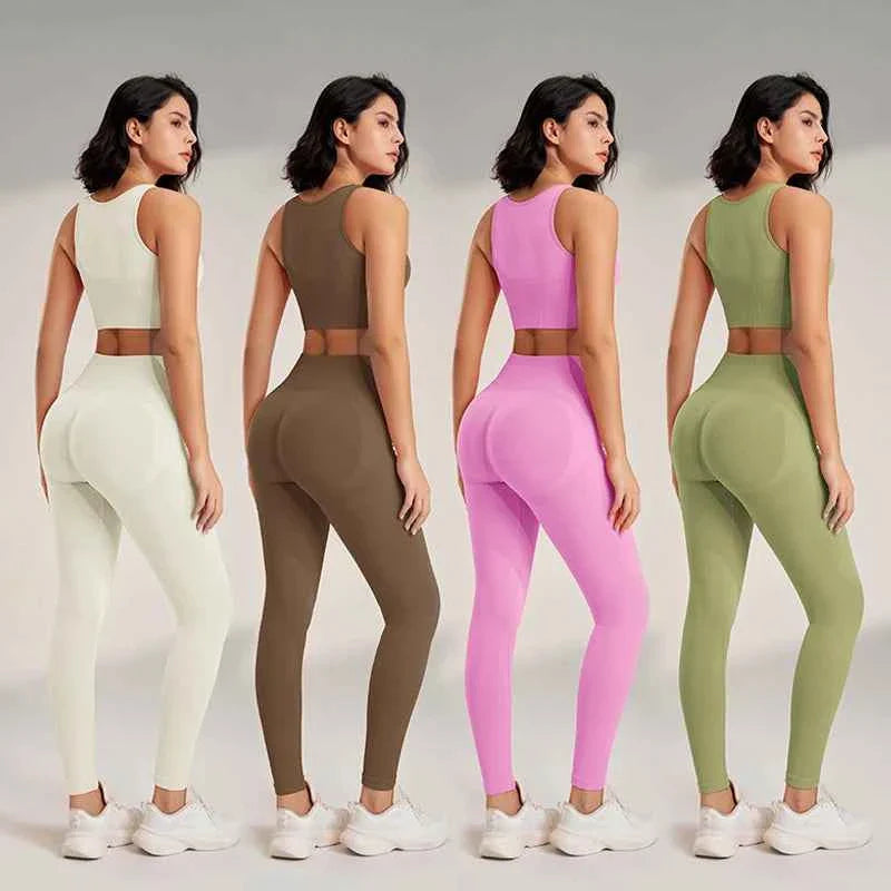 Women's High Waisted Leggings and Top THRIXINE