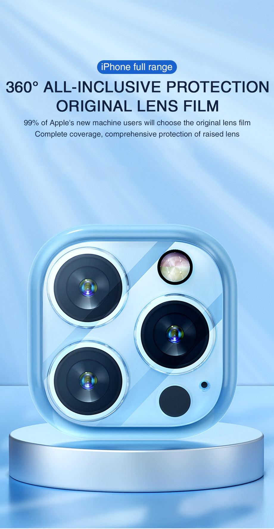 3D Camera Glass Protectors for iPhone 13 14 Pro Max 12 Mini XR HD Back Lens Protective Glass Film on iPhone 11 12 PRO MAX X XS Stevvex