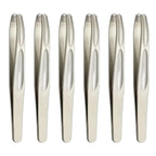 Premium Round Head Tweezers for Eyebrow & Facial Hair Removal Seamless Clips Short Hair Precision Beard Clip