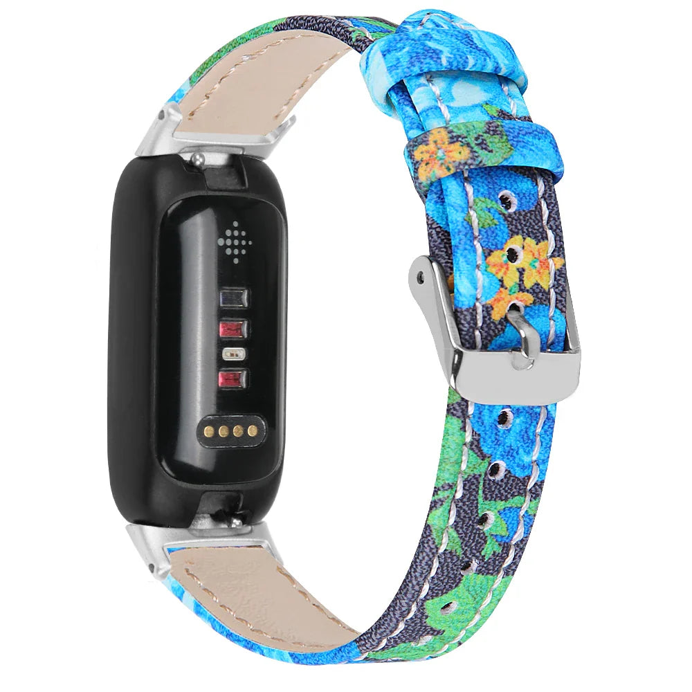Fitbit Inspire 3 Leather Band - Stylish and Breathable Strap