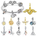 MINISO Charms Beads 925 Sterling Silver For 925 Original Harry 3mm Potter Bracelets Women Pendant DIY Jewelry Make Gifts Lootquake LLC