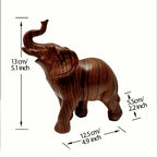 1pc Wildlife Collection Elephant Sculpture Statue - Resin Decor For Home Decoration And Desktop Decoration,Cute Ornament, Lootquake LLC