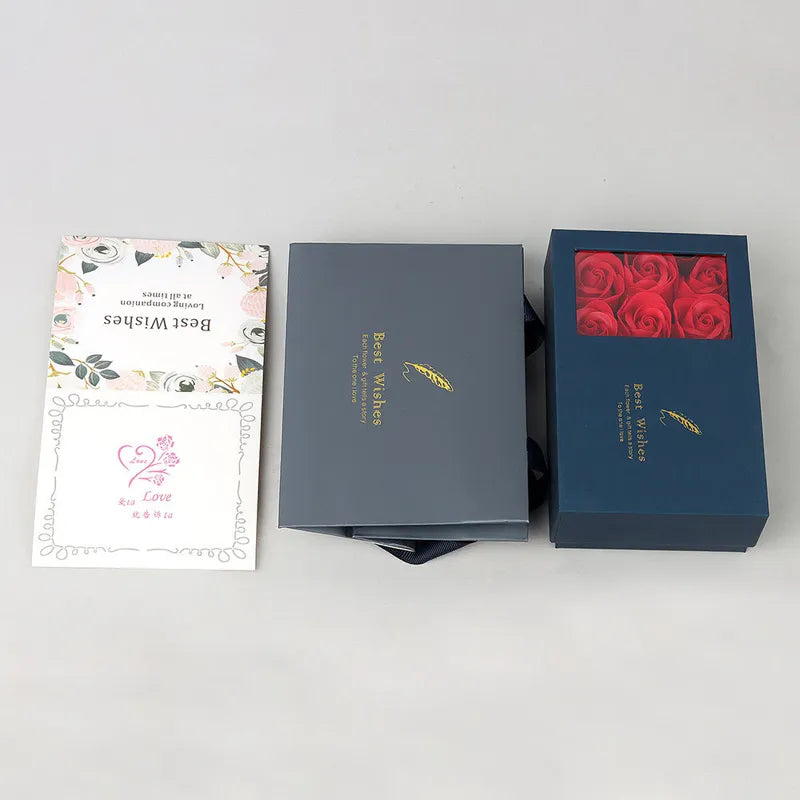 NNEOBA Multilingual 'I Love You' Necklace with 6 Roses in Luxury Gift Box - Silver (45cm) Lootquake LLC