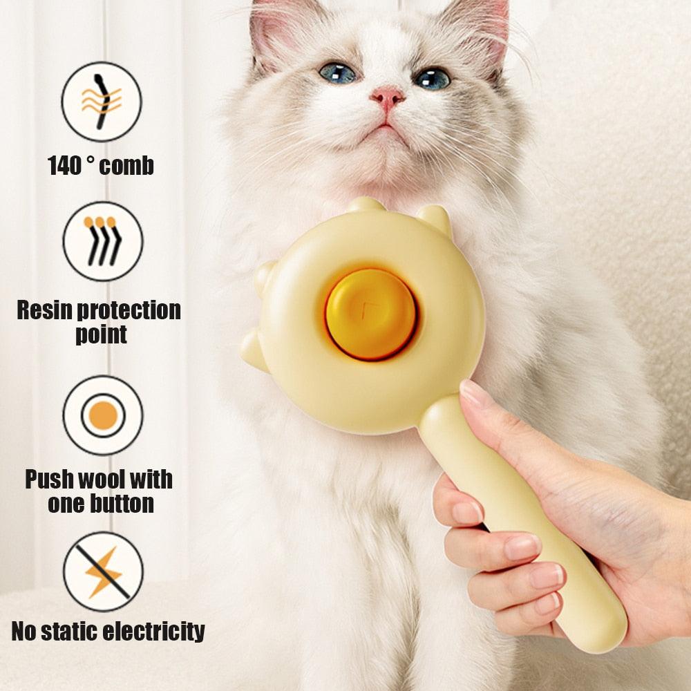 Cat Comb Massage Pet Magic Combs Hair Removal Cat and Dog Universal Needle Brush Pets Grooming Cleaning  Remove Supply Care Set  Pet Hair Cleaner Brush for Dogs Long or Short Hair Cats Pet Massage Brushes Stevvex