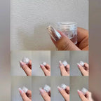 Moonlight Mirror Nails Powder Pearl White Nails Glitter Aurora Shining Pigment Chrome Dust Nail Art Supplies Decoration Lootquake LLC