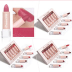 5 Pcs  Matte Lipstick Sets Lip Gloss Moisturizing Long-lasting Easy Makeup Fashion Classic Shades For Daily Date Exquisite Gift Lootquake LLC