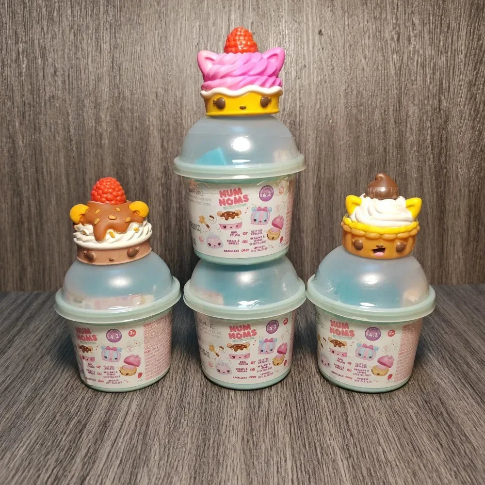 NumNoms Nail Polish Glitter Lipgloss Scented Light-up Num Nom Toy Collection Cute Animal Dolls Fun Play House Kids Birthday Gift Lootquake LLC