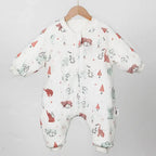 Baby Sleeping Bag Cute Flowers Print Toddler Sleepwear Walk Play Pajamas 2.5Tog Thick Winter Keep Warm Sleepsack 1-4 Years
