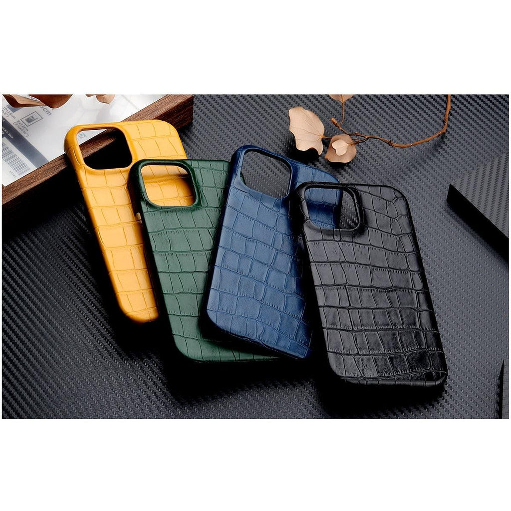 Unique Leather Case For iPhone 13 14 11 12 Pro Max XR X XS Strong Hard Shockproof Cover Green Leather Cover Classic Fashion Case for iPhone Protective Case Stevvex