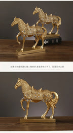 Resin Horse Sculpture, Animal Statue, European Style, Souvenir Gift, Living Room, Office, Study, Desktop Decoration, Gifts