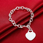 Fashion charm 925 Sterling Silver Bracelet for man woman Twisted rope chain fine jewelry Wedding party Christmas gift Lootquake LLC