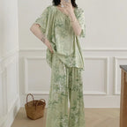 Sleepwear Women's Clothing Summer Blouse Cotton Silk New Thin Home Loose Casual Comfortable Premium Soft Simple  National Style Lootquake LLC