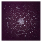 1pc Constellations Tarot Card Tablecloth Velvet Divination Altar Cloth Board Game Fortune Astrology Oracle Card Pad Tarot Decks