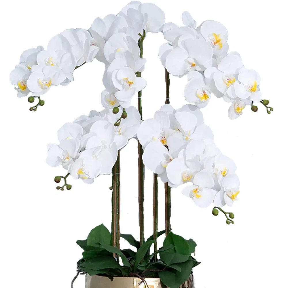 1Pcs Artificial Flowers Bouquet Butterfly Orchid Fake Flowers Phalaenopsis for Home Decor Garden Wedding Decoration Accessories Lootquake LLC
