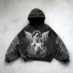 Harajuku hoodie dark punk print hoodies women oversized sweatshirt goth new couples y2k tops goth streetwear gothic clothes Lootquake LLC