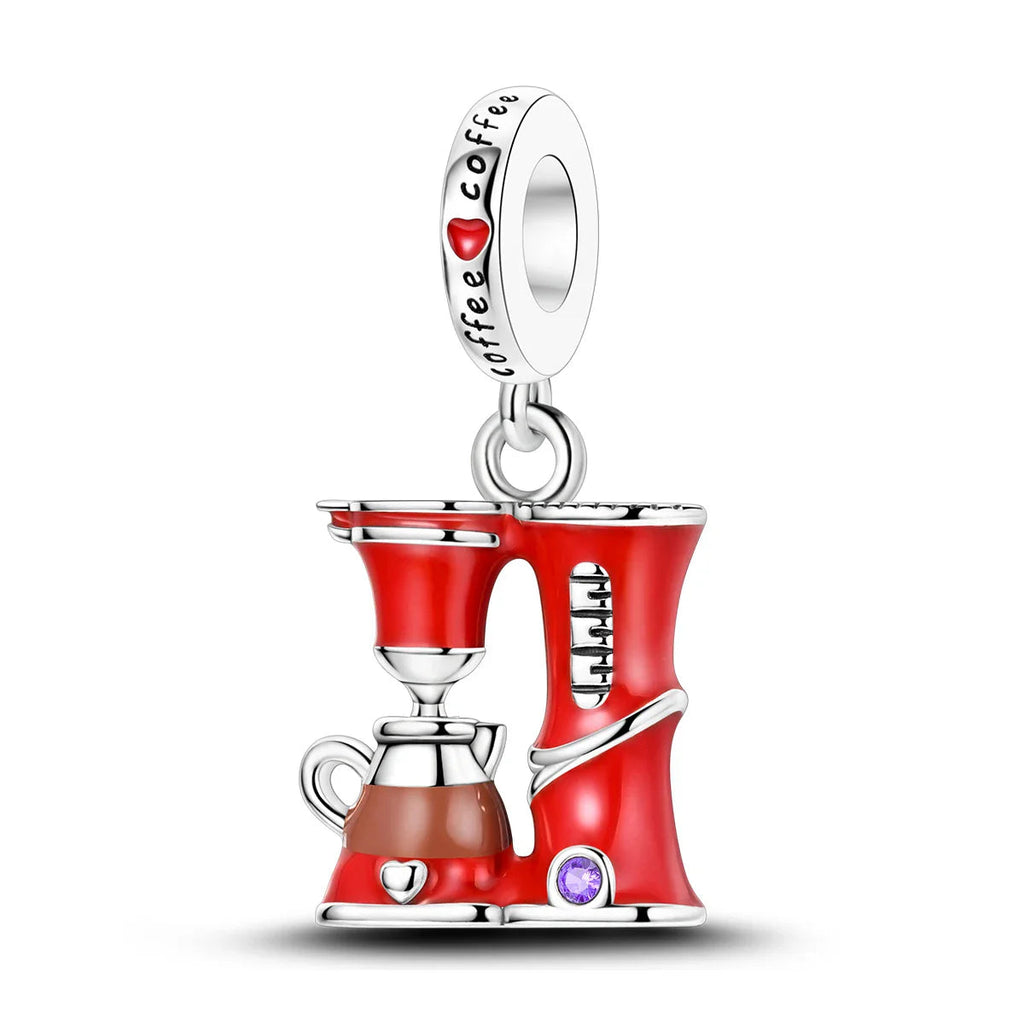 Coffee Cup Charms 925 Silver Beads For Woman Fit Original Bracelet Making Fashion Jewelry Lootquake LLC