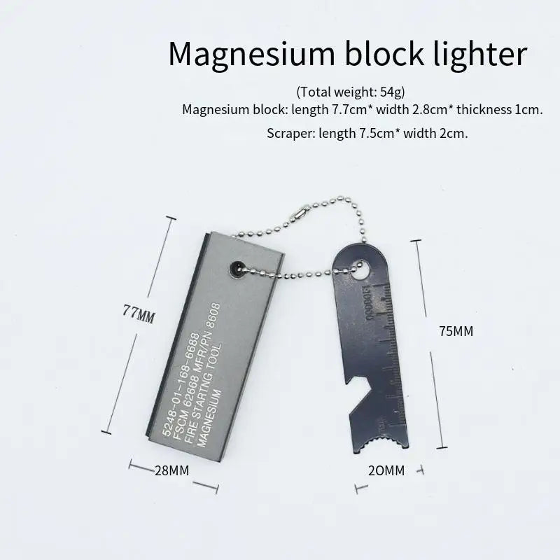 Waterproof Magnesium Flint & Steel Stick THRIXINE
