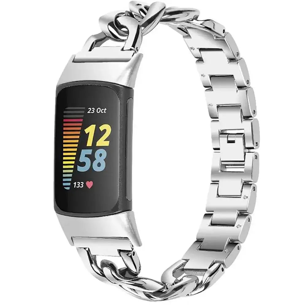 Fitbit Charge 5 6 Stainless Steel Band - Sleek and Durable - SJB-DIAMOND ELITES