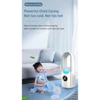 Portable USB Air Cooler Leafless Electric Fan 6 Speed Silent Timer Air Conditioner Cooling Fan Humidifier Conditioning Fan Lootquake LLC