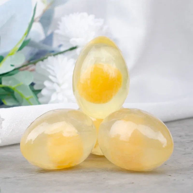 Natural Collagen Egg Soap 80g Wholesale Collagen Bath Soap Bar Cleaning Hydrating Moisturizing Soap Lootquake LLC