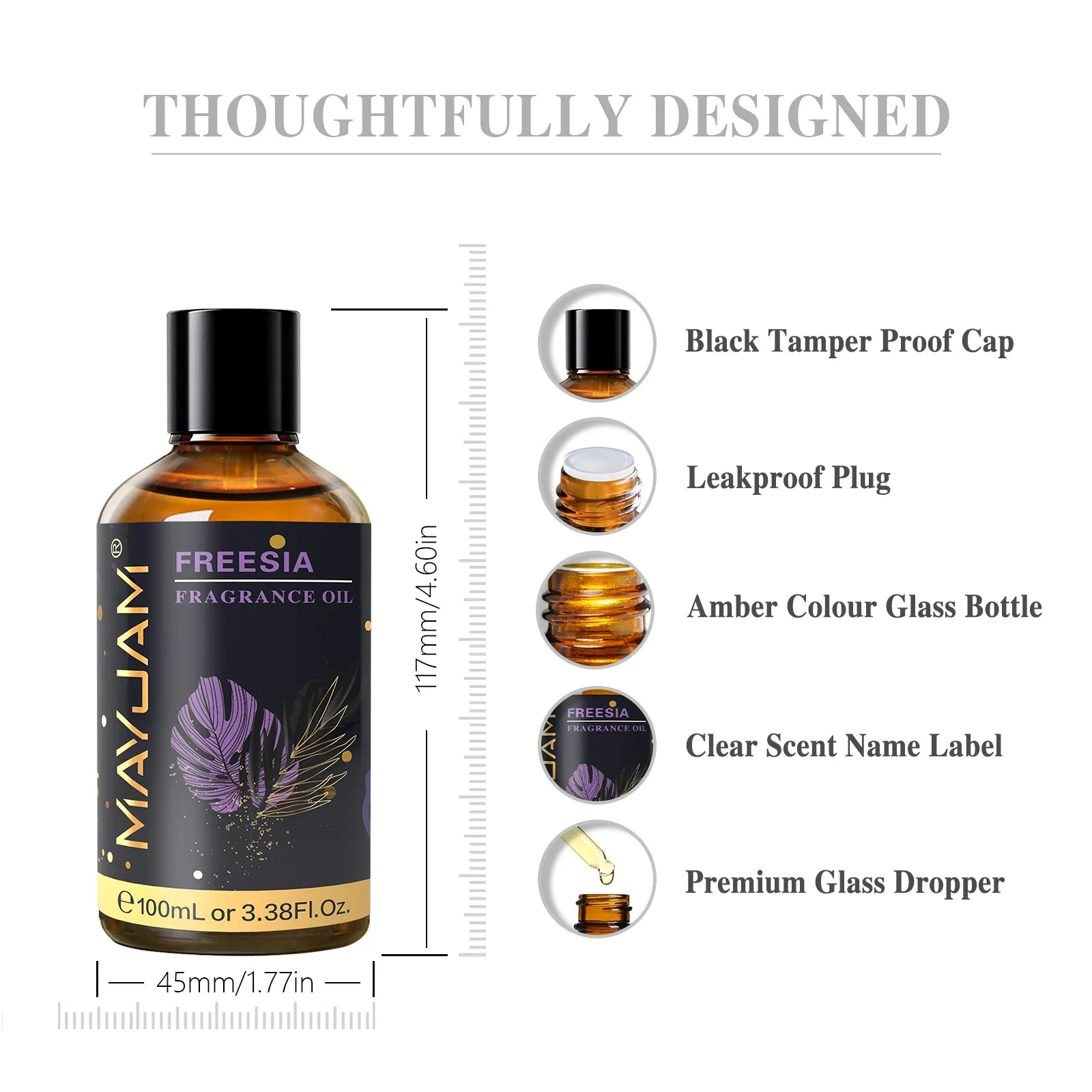 MAYJAM 100ml Aromatic Oils Freesia Fresh Linen Mandarin Parma Violet Fragrance Oils For Humidifier Diffuser Lootquake LLC