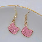 Creative nail salon art nail polish enamel earrings ladies girls gifts