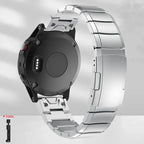 Garmin Steel Band - Modern QuickFit Design Strap BandsCo Straps
