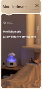 300ml 5W USB Air Diffuser Bluetooth Rain Cloud Humidifier Design Mushroom Lamp Colorful NightLight Ultrasonic Aroma Diffuser