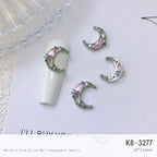 Light Luxury Charms Luxury Nails DIY Nail Charms Japanese Style Pink Jewel Nails Decor Manicure Ornaments Alloy