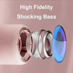Speaker Bluetooth pink strong function portable Bluetooth speaker outdoor speaker waterproof 10W bass support TF card Lootquake LLC