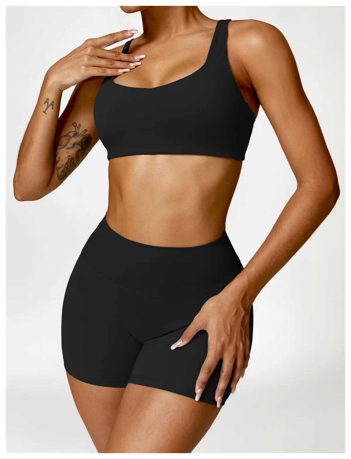 ElevateFit 2-Piece Yoga Ensemble: Comfort Meets Style THRIXINE