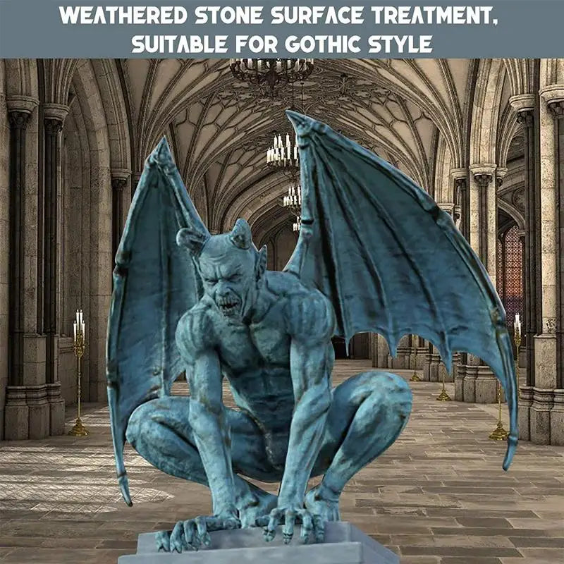 Gargoyle Statues Outdoor Winged Gargoyle Garden Sculpture Home Decor Figurine Resin Gothic Indoor Outdoor Decor Statue