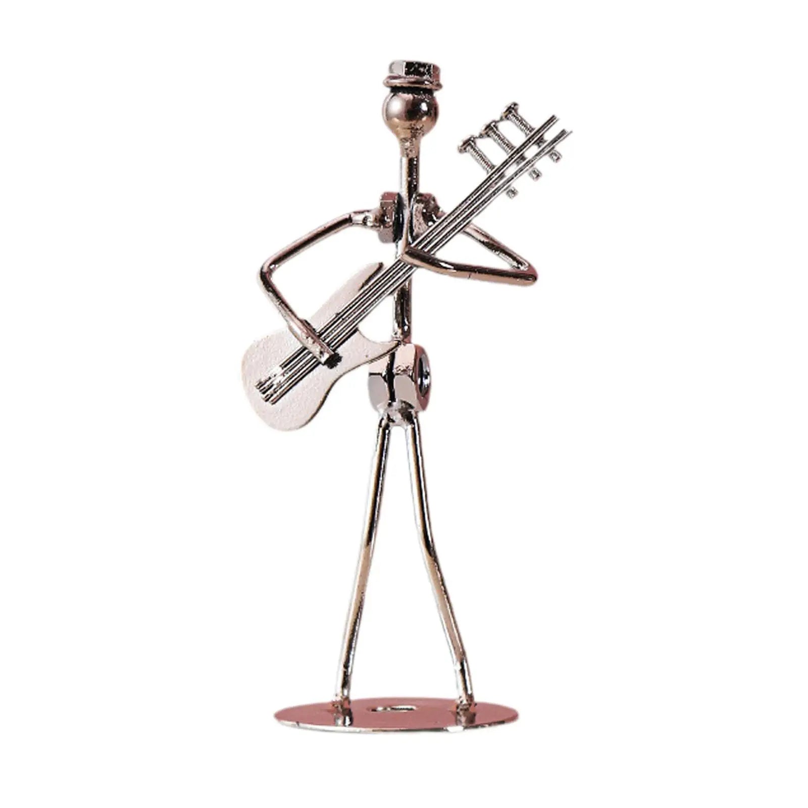 Musical Man Statue Musician Tabletop Figurine for Tabletop Spring Office Lootquake LLC