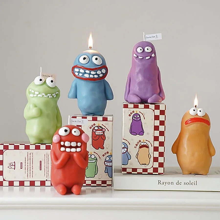 Mud Man Monster Aromatherapy Candle Funny Ugly Cute Aroma Birthday Gift Companion Gift Cartoon Shaped Candle Ornament Lootquake LLC