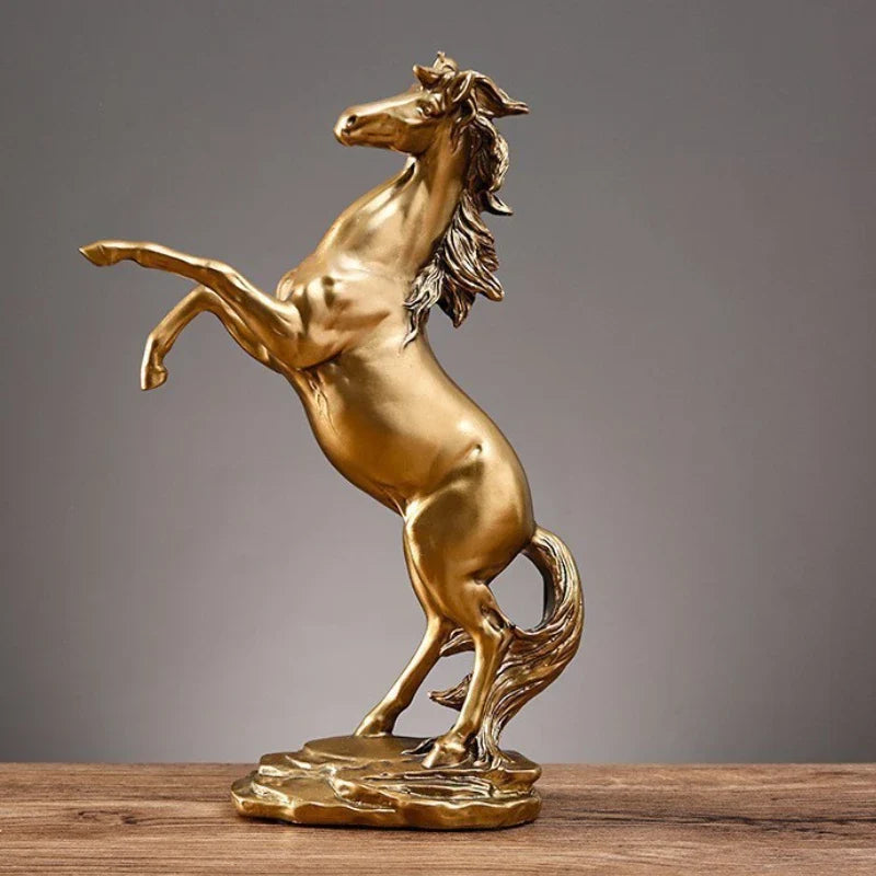 Resin Horse Sculpture, Animal Statue, European Style, Souvenir Gift, Living Room, Office, Study, Desktop Decoration, Gifts