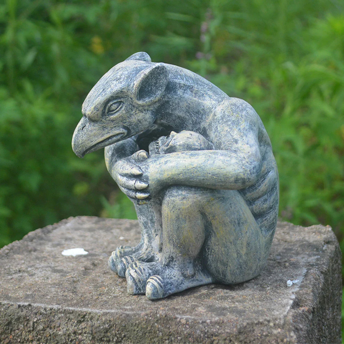 Gargoyle Gothic Decor Statue, Gargoyle Garden Guardian Sculpture, Medieval Gargoyle Mantel Office Bedroom Garden Decoration Lootquake LLC