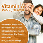 BEWORTHS Vitamin A 10,000 IU Premium Helps Healthy Vision & Immune System and Healthy Growth & Reproduction Beauty Health Item Lootquake LLC